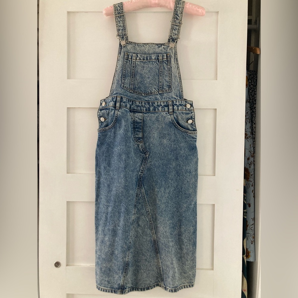 Ba&sh Denim Blue Overall Dress